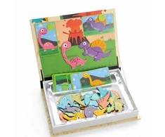 EXTRALINK TOYS KSIĄŻKA UKŁADANKA MAGNETYCZNA Dėlionė 64 EL. DINOZAURY
