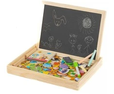 EXTRALINK TOYS TABLICA KREDOWO-MAGNETYCZNA EDUKACYJNA DWUSTRONNA