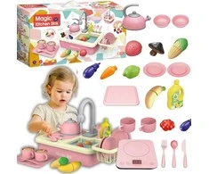 EXTRALINK TOYS ZLEWOZMYWAK Z KUCHENKĄ Z OBIEGIEM WODY ZABAWKA