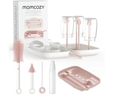 Momcozy LS001 7 in 1 Baby Bottle Set | Rinkinys szczotek do butelių | 7 w 1, rožinė