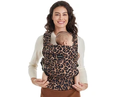 MOMCOZY BC001 BABY CARRIER NEWBORN TO TODDLER COTTON LEOPARD