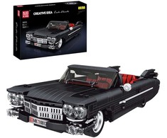 Mould King Statybiniai blokeliai Cadillac Retro car Cabrio 1245 vnt. Pelėsių karalius 10012