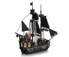 Mould King Mould King Juodas Pearl Pirate Ship 10195 | Rinkinys klocków | 932 dalys