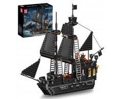 Mould King Mould King Juodas Pearl Pirate Ship 10195 | Rinkinys klocków | 932 dalys