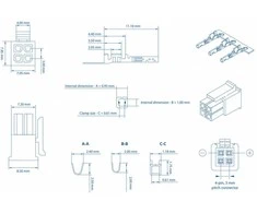 TELTONIKA 4-PIN PLUG WITH CONTACT TERMINALS