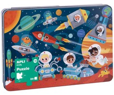 Apli Kids dėlionė metalinėje dėžutėje KOSMOSAS - Apli Kids