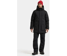 Didriksons vyriška žieminė parka AKILLES USX PARKA 3 - Juodas (Išankstinis užsakymas)