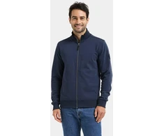 Didriksons vyriškas medvilninis džemperis JAKE USX FULL-ZIP 2 - Navy (Išankstinis užsakymas)