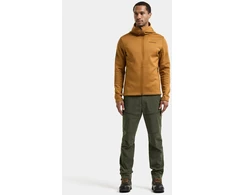 Didriksons vyriškas techninis flisinis džemperis su gobtuvu FIELD USX FULL-ZIP - Spice Brown (Išankstinis užsakymas)