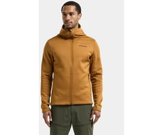 Didriksons vyriškas techninis flisinis džemperis su gobtuvu FIELD USX FULL-ZIP - Spice Brown (Išankstinis užsakymas)