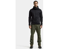 Didriksons vyriškas techninis flisinis džemperis su gobtuvu FIELD USX FULL-ZIP - Juodas (Išankstinis užsakymas)