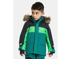 Didriksons žieminė striukė su augimo funkcija - BJÄRVEN KIDS PARKA 2 Petrol Žalias (yra vietoje)