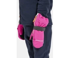 Didriksons žieminės neperšlampančios pirštinės BIGGLES ZIP MITTEN 7 - Plastic Rožinė