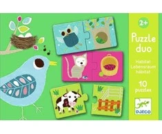 DJECO žaidimas-dėlionė Habitat, DJ08164 ( DJ08164 )