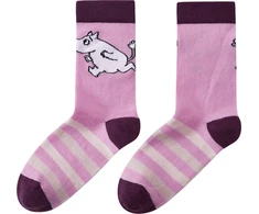 REIMA Moomin Randig kojinės vaikams – Pilkas Rožinė