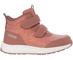VIKING Bouncy Glitter Mid WP 2V rudeniniai/pavasariniai batai vaikams – Rožinė
