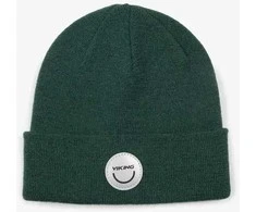 Viking kepurė Play Wool Beanie Warm Reflec - Dark Žalias