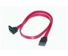 ASSMANN SATA connection cable, SATA 7pin, L-type, 90°/F - SATA 7pin, L-type/F, 0.75m, straight, SATA II/III, red AK-400104-008-R
