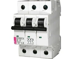 Automatinis jungiklis ETIMAT 10, 3P, B, 16A, 10kA
