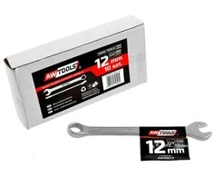 AW-Tools AWTOOLS KLUCZE PŁASKO-OCZKOWE KOMPLET 10elem. 6,7,8,10,12,13,14,15,17,19 mm