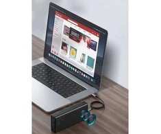 LiPo išorinis akumuliatorius (Powerbank) 30000mAh 65W su PD3.0 QC3.0 4xUSB + USB C Amblight juodas BASEUS