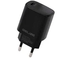 BELINE ORDER NETWORK. 1X USB-C 20W Juoda / Juodas (ONLY HEAD) PD 3.0 BLNCB20