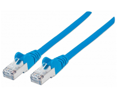 Mėlynas INTELLINET LSOH tinklo kabelis, Cat6, SFTP RJ45 vyriškas / RJ45 vyriškas, 1,0 m (3,0 pėdos), Mėlyna, 735315