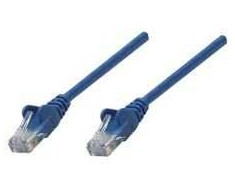Mėlyna INTELLINET UTP LAN cable, patch, 0.25m, mėlynas, 2xRJ45, 737357