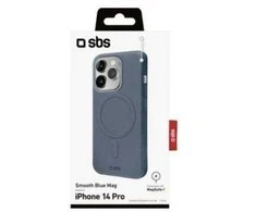 Mėlyna SBS Smooth Mėlyna Mag MagSafe suderinamas minkštas dėklas, iPhone 14 Pro