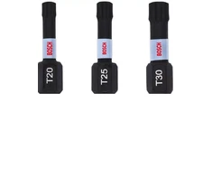 Bosch Suktuvo antgaliai 3vnt. T20/25/30/ Impact, L= 25