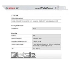BOSCH PJŪKLĖ S1125VFR 225mm METAL / 5vnt.