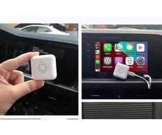 Carlinkit U2W Mini Wireless Adapter Apple Carplay, Baltas - belaidis adapteris