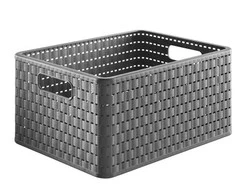 Daiktadėžė ROTHO, 18 l, pilka, 36,8×27,8×19,1 cm