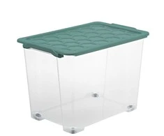 Daiktadėžė su ratukais Rotho, 65 l, 583 x 392 x 410 mm