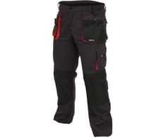 Kelnės Yato YT-80151; XXL; juodos/raudonos