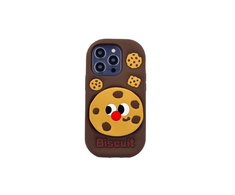 3Dcase DĖKLAS DĖKLAS 3D SAUSAINIO FORMOS DĖKLAS SU STOVĖJU IPHONE 15 PRO