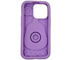 3Dcase DĖKLAS CASE 3D EGGPLANT WITH HOLDER IPHONE 14 PRO