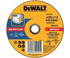 DEWALT metalinis diskas 125x1,2 mm