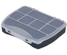 Dėžė Patrol Organizer Domino 19 iš PVC | juoda (19x15,5x3,7cm)