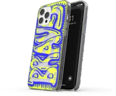 Dėklas Mėlyna DIESEL SNAP CASE CLEAR AOP FW20 IPHONE 12 PRO MAX Mėlynas/NEON LIME