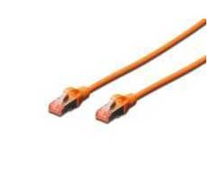 DIGITUS SFTP LAN cable, patch 6 cat, 0.25m, oranžinis, 2xRJ45, DK-1644-0025/OR