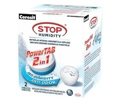 Sausintuvas Ceresit Drėgmės ir nemalonių kvapų rinktuvo Pearl tabletės, 2x 300g