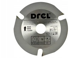 Ps Trading DREL TARCZA DO CIĘCIA DREWNA 125mm*22*3z