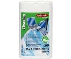 Valiklis Ednet Bio Tissues for LCD Screen Cleaning, 100 pcs, 63051