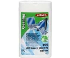 Valiklis Ednet Bio Tissues for LCD Screen Cleaning, 100 pcs, 63051