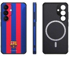 Ocpc FC Barcelona dėklas, skirtas Samsung Galaxy S24, magnetinis dėklas, MagSafe OCFCBMCS24BG BG