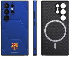 Ocpc „FC Barcelona“ dėklas, skirtas „Samsung Galaxy S24“, magnetinis „MagSafe“ dėklas OCFCBMCS24BC BC