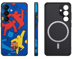 Ocpc „FC Barcelona“ dėklas, skirtas „Samsung Galaxy S25“, magnetinis dėklas „MagSafe OCFCBMCS25SP SP“
