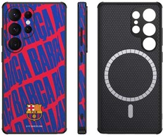 Ocpc „FC Barcelona“ dėklas, skirtas „Samsung Galaxy S25 Ultra“ magnetiniam dėklui, „MagSafe OCFCBMCS25UBC BC“