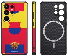 Ocpc FC Barcelona dėklas, skirtas Samsung Galaxy S25 Ultra magnetinis dėklas MagSafe OCFCBMCS25UMF MF